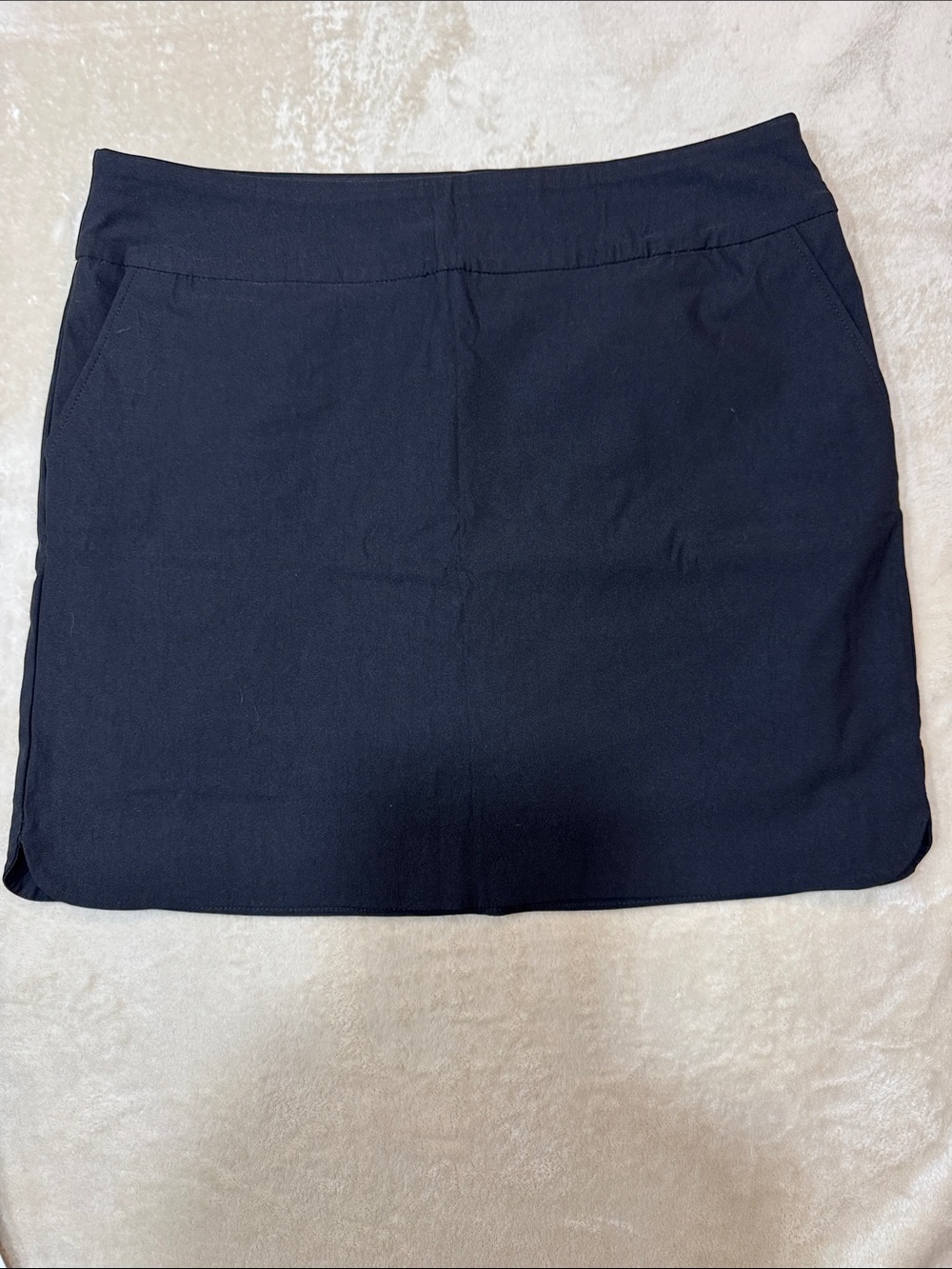 Women's Black Skort with Clean Waistband